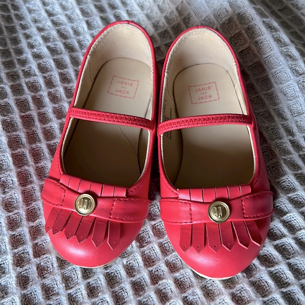 Janie and Jack coral shoes